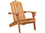 Vidaxl Sedia Da Giardino Adirondack In Legno Massiccio Di Acacia