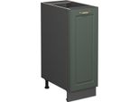 Vicco Armadio Cucina Dispensa Alto Fame-Line, 30 Cm Senza Piano Di Lavoro, Verde-Oro Country House/Antracite