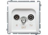 Presa Antenna Basic Connettore Terminale RTV-SAT Bianco