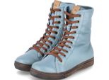Andrea Conti Donna Stivaletti Stringati In Pelle Liscia Blu Misura: 36