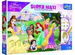 Trefl Puzzle Reversibile Principesse Felici Super Maxi 24 Pezzi