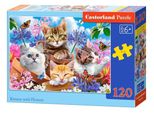 Castorland Puzzle 120Pc. Gattini Con Fiori