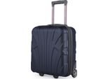 Suitline - Bagaglio A Mano 45X36X20 Cm Piccola Valigia Easyjet Trolley Sottosedile 2 Ruote Cabina Valigia 45Cm Cabin Bag Max 30L Bagaglio Libero Aereo Sottosedile ,Blu Scuro