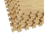 Wisfor 12 Pcs Tappetino Di Protezione Del Pavimento Tappetino Protettivo Tappetino Di Puzzle Tappetino Di Protezione Del Pavimento Tappetino Di Sottofondo, Naturale, 1,2 Cm Di Spessore