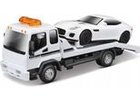 Bburago 1:43 Str Fire Carro Attrezzi Con Pianale, Con Jaguar F-Type R Dynamic (V6)