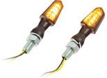 Indicatori Universali Per Moto Smd Pike Nero Colorato M8 Omologato E