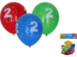 Pallone Gonfiabile 30 Cm - Set Di 5, Con Il Numero 2