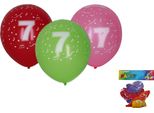 Pallone Gonfiabile 30 Cm - Set Di 5, Con Il Numero 7
