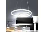 Zmh Lampada A Sospensione Per Tavolo Da Pranzo Lampada A Sospensione Led: 40CM Bianco Lampada A Sospensione Lampada A Sospensione Moderna Lampada Da Sala Da Pranzo Di Design Lampada Da Tavolo Dimmerabile Con Telecomando