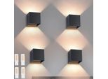Zmh Led Wall Light 2Pcs Outdoor Black Wall Lamp G9 Warm White Modern Up Down IP65 Waterproof Outdoor Wall Light Adjustable Beam Corridor Lamp