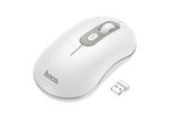 Hoco Mouse Wireless 2.4G Dpi 1600 4 Pulsanti (4D)Platinium GM21 Bianco Connessione Wireless