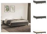 Vidaxl Letto A Molle Insacchettate Grigio Scuro 160X200 Cm In Velluto - Letti E Strutture Letto