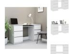 Vidaxl Scrivania Bianca 140X50X77 Cm In Legno - Scrivanie