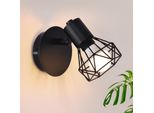 Zmh Faretto Da Soffitto Nero 1 Fiamma Faretto Da Parete Faretto Da Parete E14 Vintage Regolabile 350° Retor Paralume In Metallo Angolare Per Soggiorno Corridoio Camera Da Letto