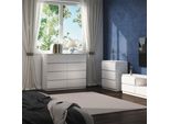 Vicco Set Mobili Bagno Calisto, 120 X 101.5 Cm, Bianco/Bianco