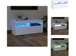 Vidaxl Mobile Tv Con Luci Led Bianco 90X35X40 Cm - Mobili Tv