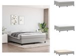 Vidaxl Letto A Molle Insacchettate Grigio Chiaro 180X200 Cm Tessuto - Letti E Strutture Letto