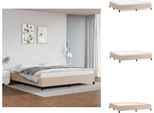 Vidaxl Struttura Letto Cappuccino-Marrone 200X200 Cm In Pelle Finta - Letti & Strutture Letto
