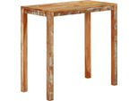 Tavolo Da Bar The Living Store 112X55X108 Cm In Legno Massiccio Di Recupero