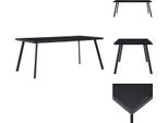Vidaxl Tavolo Da Pranzo Nero 160 X 80 X 75 Cm In Vetro Temperato - Tavoli Da Pranzo