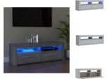 Vidaxl Mobile Tv Con Luci Led Grigio Sonoma 120X35X40 Cm - Mobili Tv