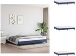 Vidaxl Struttura Letto Blu 200X200 Cm In Tessuto - Letti E Strutture Letto