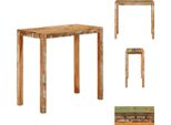 Vidaxl Tavolo Da Bar 112X55X108 Cm In Legno Massiccio Vecchio - Tavolini