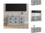 Mobile Tv Vidaxl Grigio Cemento 100X35,5X45 Cm Materiale A Base Di Legno - Mobili Tv