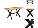 Vidaxl Tavolo Da Pranzo 140 X 70 X 75 Cm In Legno Massiccio Di Mango Grezzo - Tavoli Da Pranzo