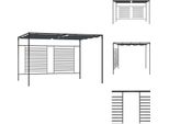 Vidaxl Padiglione Con Tetto Estensibile 4X3X2,3 M Antracite 180 G/M² - Padiglioni E Tende Per Feste