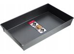 Teglia Rettangolare Kadax "Imperia"", Tortiera, Pagnotta, Distribuzione Del Calore, 40 Cm, Nero"