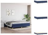 Vidaxl Letto Boxspring Blu 200X200 Cm In Tessuto - Letti E Strutture Letto