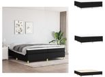 Vidaxl Letto A Molle Insacchettate Nero 200X200 Cm Tessuto - Letti E Strutture Letto