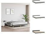 Vidaxl Struttura Letto Con Testiera In Tessuto Grigio Scuro 160X200 Cm - Letti E Strutture Letto