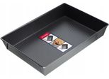 Teglia Rettangolare Kadax "Imperia"", Tortiera, Pagnotta, Distribuzione Del Calore, 36 Cm, Nero"
