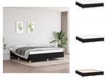 Vidaxl Letto A Molle Insacchettate Nero 160X200 Cm Tessuto - Letti E Strutture Letto