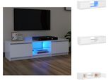 Vidaxl Mobile Tv Con Luci Led Bianco 140X40X35,5 Cm - Mobili Tv