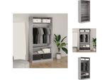 Vidaxl Armadio Grigio Sonoma 100X50X200 Cm Materiale A Base Di Legno - Armadi