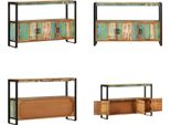 Vidaxl Credenza 120X30X75 Cm In Legno Massiccio Antico - Credenza - Credenze - Tavolino - Tavoli Laterali