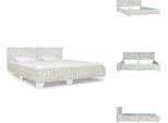 Vidaxl Letto In Rattan Naturale Grigio 180X200 Cm - Letti E Reti