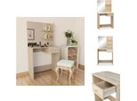 Vidaxl Tavolo Da Toilette In Legno 75X40X141 Cm Rovere - Tavoli Da Toilette