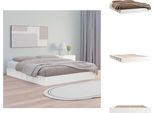Vidaxl Letto In Legno Massiccio Bianco 150X200 Cm - Letti & Reti