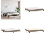 Vidaxl Struttura Letto Taupe 200X200 Cm In Tessuto - Struttura Letto - Cornici Letto - Struttura Letto - Letto