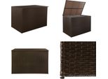 Vidaxl Scatola Portaoggetti Da Giardino Marrone 150X100X100 Cm Poly Rattan - Scatola Portaoggetti Da Esterno - Scatola Portaoggetti Da Esterno - Scatola Portaoggetti - Scatole Portaoggetti