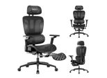 Huzaro Combat 7.9 Black | Sedia Da Gioco Sedia Ergonomica Da Ufficio | Supporto Lombare Integrato | Poggiapiedi | Profondità Di Seduta Regolabile | Tessuto | Nero