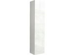 Dmora Armadio Multiuso 1 Anta Aquili 30X180H Cm Bianco, Un'anta 5 Vani Italy