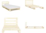 Vidaxl Letto A Pallet In Pino Massiccio 90×200 Cm - Struttura Letto - Cornici Letto - Struttura Letto - Letto