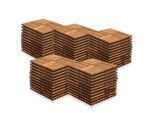 Tolletour Piastrelle In Legno 55X 5M² Piastrelle Per Terrazze In Legno Di Acacia Piastrelle Click 30X30Cm Giardino Balcone Mosaico
