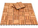 Jopassy Piastrelle In Legno 55X 5M² Piastrelle Per Terrazze In Legno Di Acacia Piastrelle Click 30X30Cm Giardino Balcone Mosaico