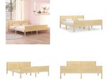 Vidaxl Letto In Legno Massiccio Di Pino 180X200 Cm - Struttura Del Letto - Cornici Del Letto - Letto - Struttura Del Letto